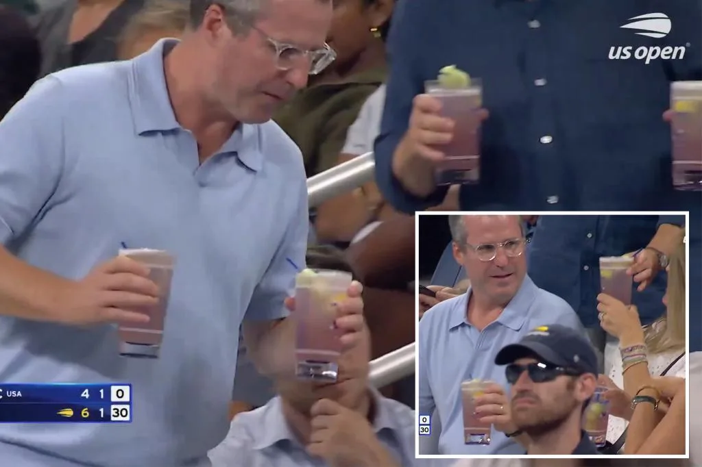 Cocktail-laden man reveals truth behind embarrassing viral US Open video