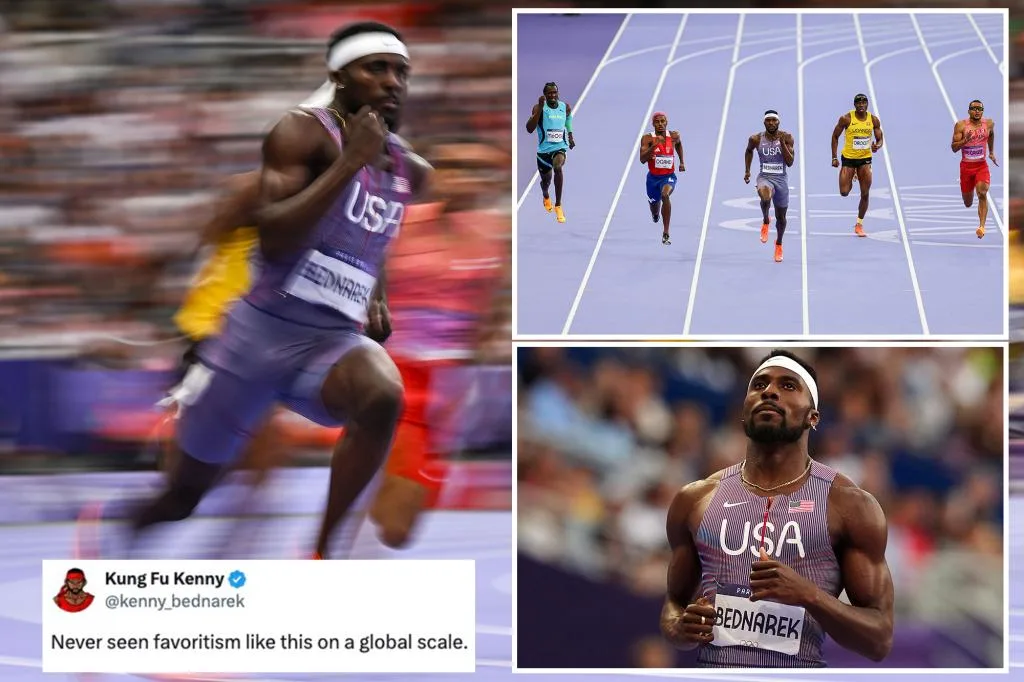 US sprinter Kenny Bednarek accuses Olympics officials of ‘favoritism’ over lane assignment