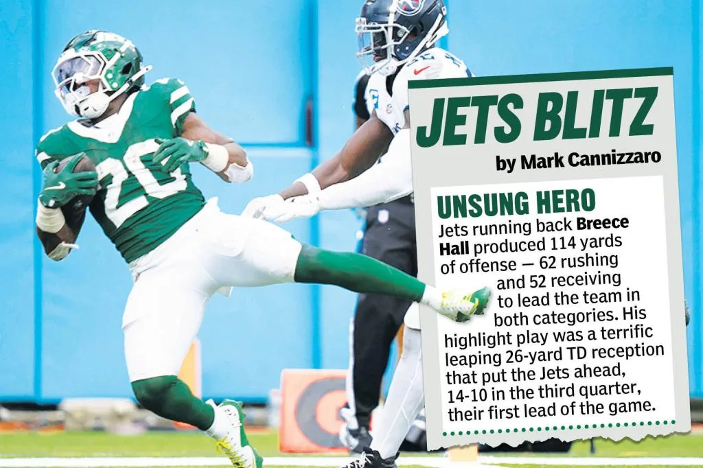 Heroes, zeros from Jets’ Week 2 win over Titans: Breece Hall helped ignite offense