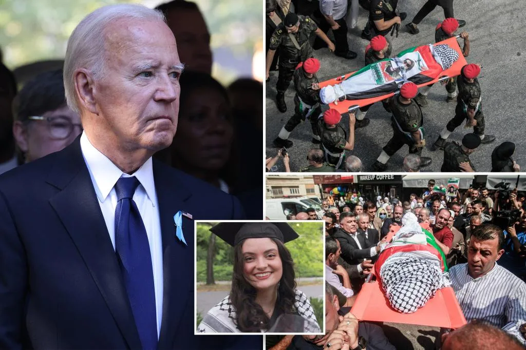 Israel admits its troops ‘likely’ killed  American activist Aysenur Ezgi Eygi, leaving Biden ‘outraged’