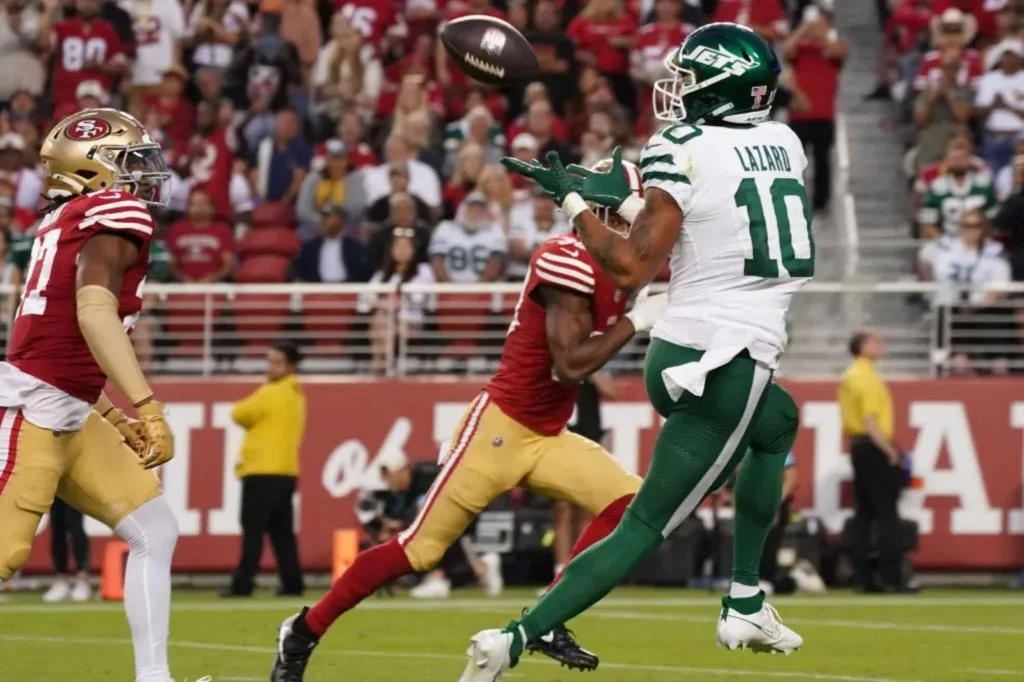 Jets’ Allen Lazard showing renewed connection with Aaron Rodgers