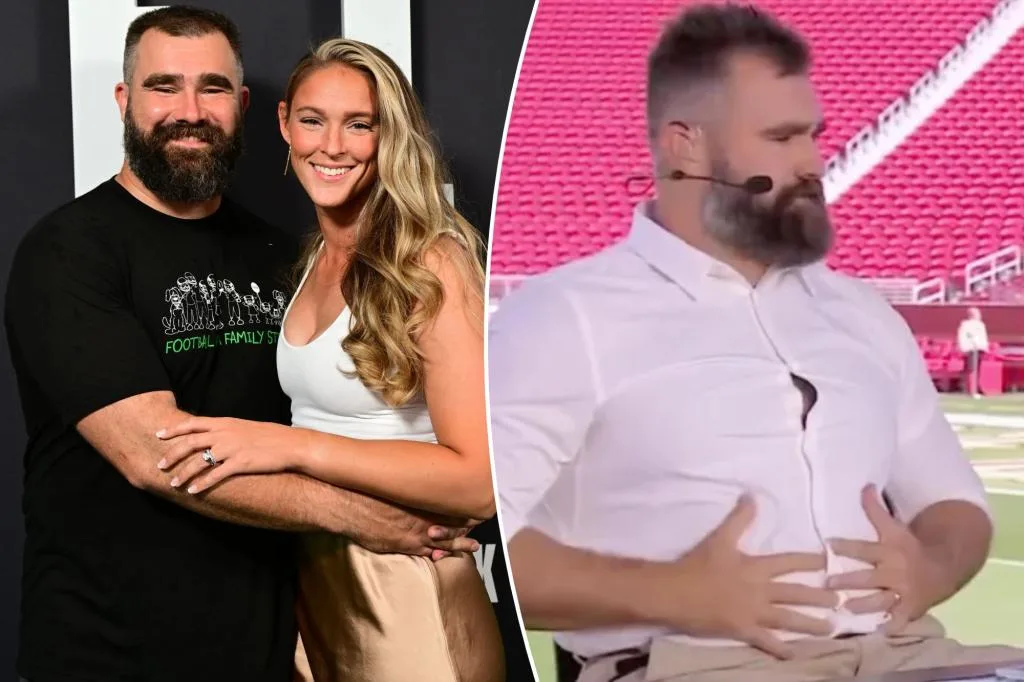 Kylie Kelce ribs husband Jason Kelce over NSFW joke in ‘Monday Night Countdown’ debut