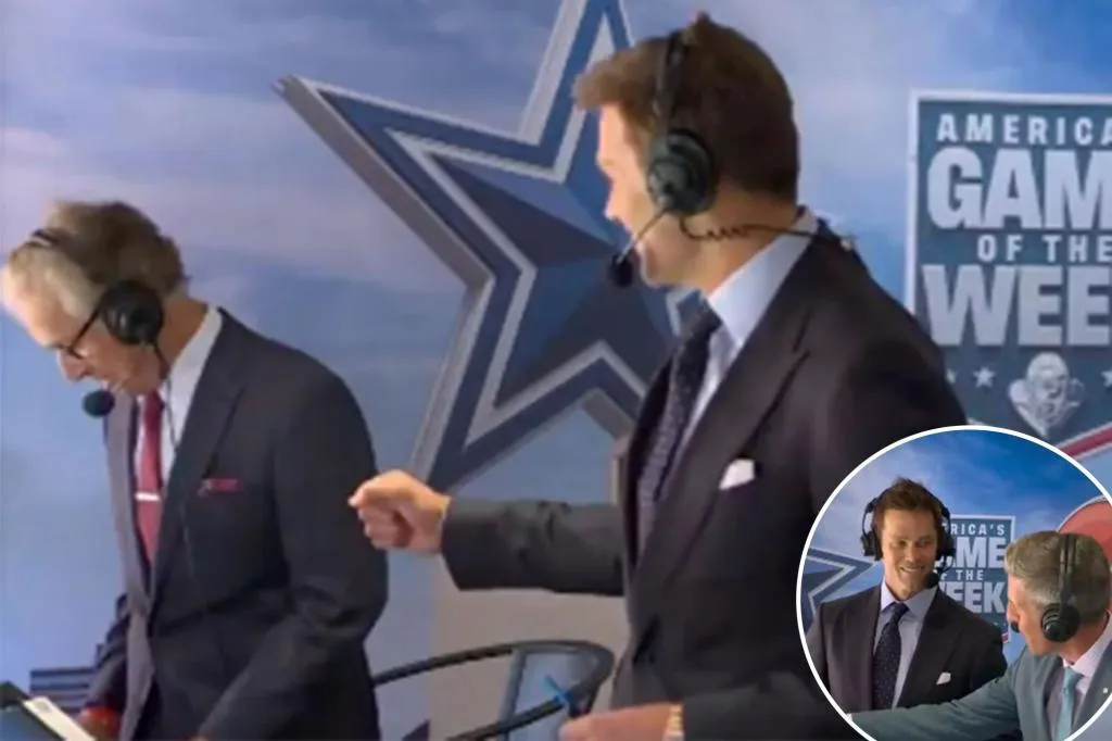 Tom Brady had awkward Mike Pereira moment in Fox debut