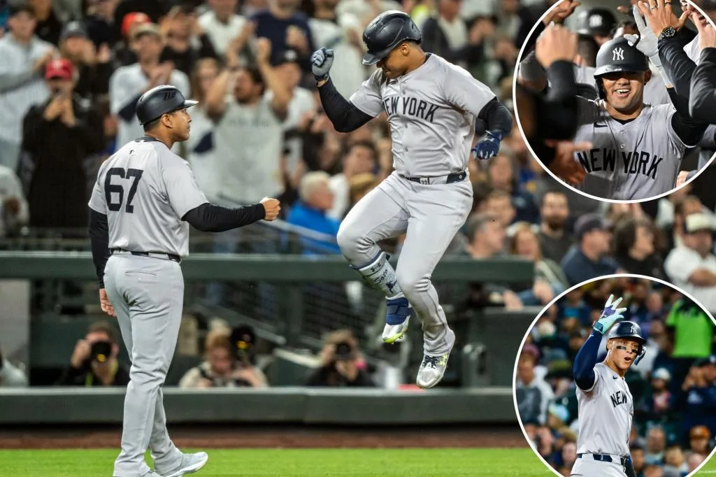 Yankees crush Mariners to trim playoff magic number to one